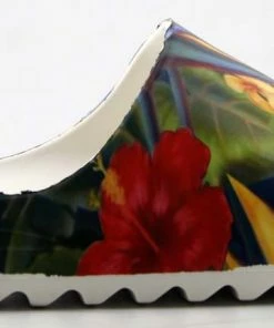 Cape Robin Women's Elina Womens Decorative Casual Horizontal Grooved Outsole Slides