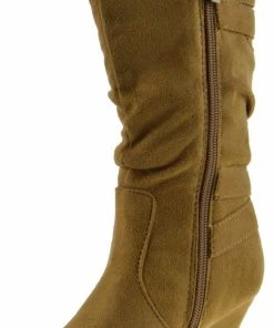 Link Girl's Elvina 33K Girls Buckle Mid Calf Dress Boots