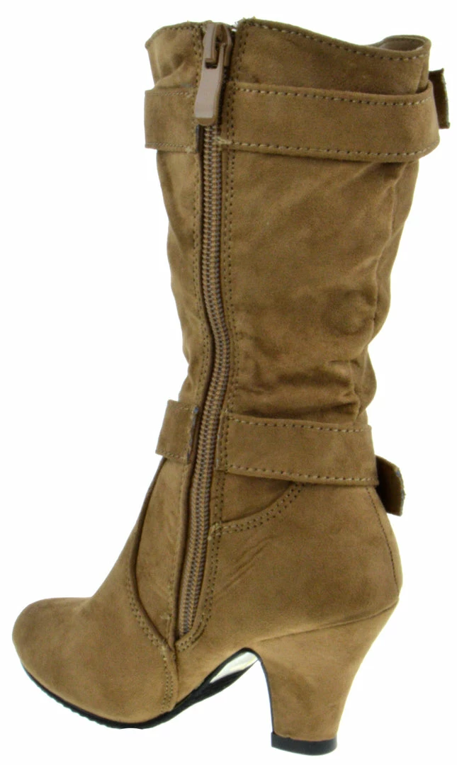 Lucita Girls Clearance EQ 42KM Little Girls Buckled Rhinestone Heeled Boot 3 Lucita Girls Clearance EQ 42KM Little Girls Buckled Rhinestone Heeled Boot