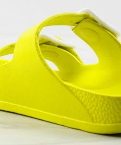 YOKI Estee Y Little Girls Two Strap Buckle Embellished Slip On Sandals