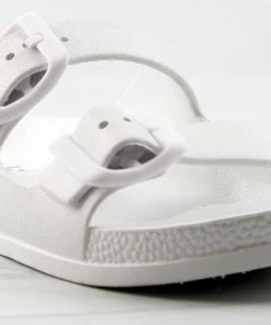 YOKI Estee Y Little Girls Two Strap Buckle Embellished Slip On Sandals