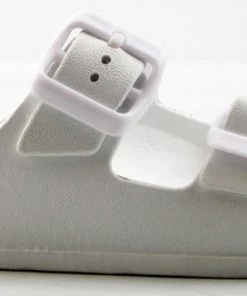 YOKI Estee Y Little Girls Two Strap Buckle Embellished Slip On Sandals