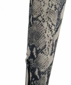 Anne Michelle Exception 23 Women's Over The Knee Peep Toe Stiletto Heeled Boot