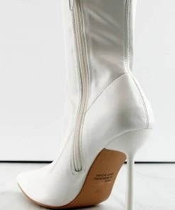 Mixxshuzz Faith Womans Stiletto Heeled Pointed Toe Ankle Boots