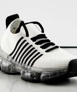 Link Flow-18K Little Girls Fly Knit Tie Up Athletic Sneakers