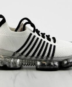 Link Flow-18K Little Girls Fly Knit Tie Up Athletic Sneakers