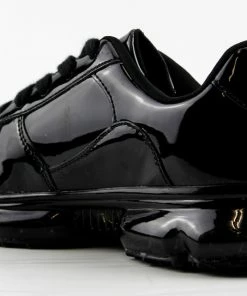 Forever Women's Flow 27 Womens Patent Lace Up Sneakers