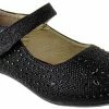 Lucita FU 036KM Little Girls Rhinestone Embellished Ballerina Flat