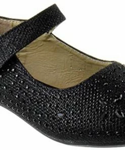 Lucita FU 036KM Little Girls Rhinestone Embellished Ballerina Flat