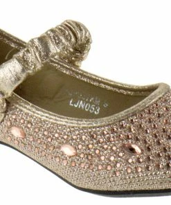 Lucita Fu 037 Km Little Girl's Rhinestone Ballet Glitter Flats