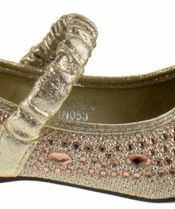 Lucita Fu 037 Km Little Girl's Rhinestone Ballet Glitter Flats