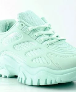 YOKI Faye Womens Detailed Low Top Lace Up Sneakers