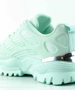 YOKI Faye Womens Detailed Low Top Lace Up Sneakers