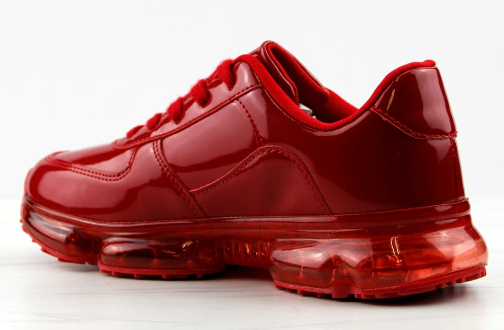 Forever Women's Flow 27 Womens Patent Lace Up Sneakers 6 Forever Women's Flow 27 Womens Patent Lace Up Sneakers