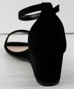 Top Moda Women's Fox 66 Womens Square Toe Low Wedge Heel Dress Sandals