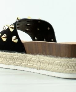 Forever Women's Freedom 16 Womens Platform Studded Espadrille Sandals