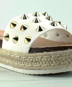 Forever Women's Freedom 16 Womens Platform Studded Espadrille Sandals