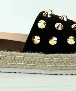 Forever Women's Freedom 16 Womens Platform Studded Espadrille Sandals