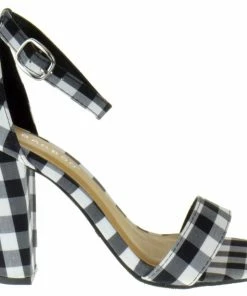 Bamboo Women's FRENZY 45S Womens Open Toe Chunky Heel Dress Sandals