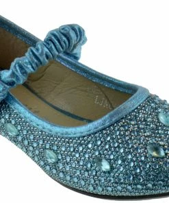Lucita Fu 037 Km Little Girl's Rhinestone Ballet Glitter Flats