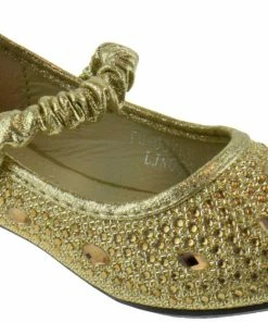 Lucita Fu 037 Km Little Girl's Rhinestone Ballet Glitter Flats