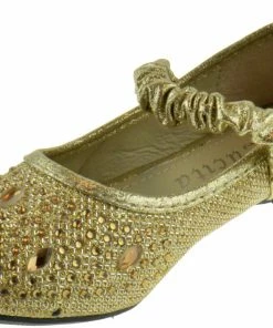 Lucita Fu 037 Km Little Girl's Rhinestone Ballet Glitter Flats