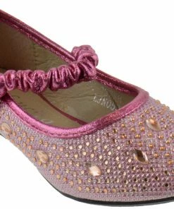 Lucita Fu 037 Km Little Girl's Rhinestone Ballet Glitter Flats