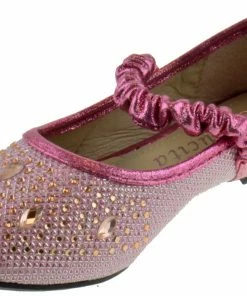 Lucita Fu 037 Km Little Girl's Rhinestone Ballet Glitter Flats