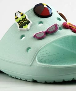 YOKI Fun Womens Decretive Pin Rubber Slides Women's