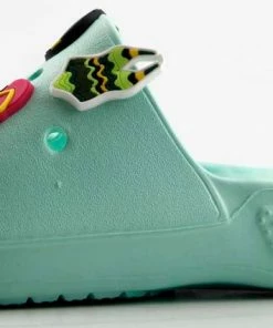 YOKI Fun Womens Decretive Pin Rubber Slides Women's