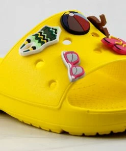 YOKI Fun Womens Decretive Pin Rubber Slides Women's