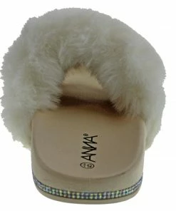 Anna Furry Women's Ultra Soft Fluffy Slides