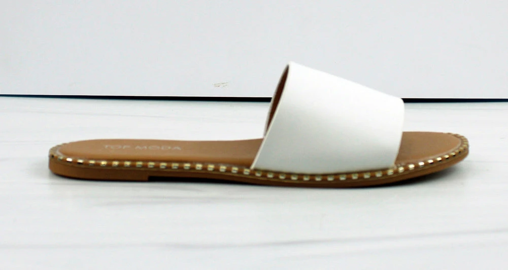 Top Moda Gateth-1 Womens Rivet Detailed Slip On Sandals 5 Top Moda Gateth-1 Womens Rivet Detailed Slip On Sandals