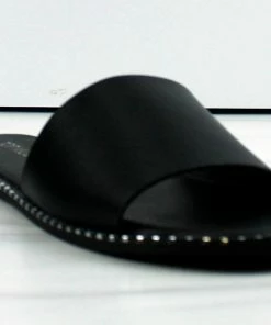 Top Moda Gateth-1 Womens Rivet Detailed Slip On Sandals