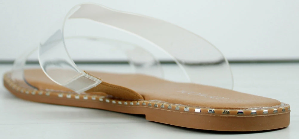 Top Moda Gateth 33 Women's Rivet Detailed Double Band Slip On Sandals 3 Top Moda Gateth 33 Women's Rivet Detailed Double Band Slip On Sandals