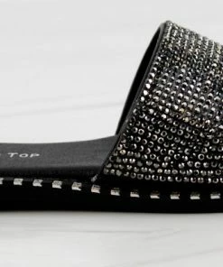 Lucky Top Girl's Gateth 56K Little Girls Rhinestone Embellished Flat Slip On Sandals