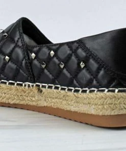 Top Moda Gia-91 Womens Studded Espadrille Flats Women's
