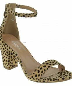 Top Guy Hannah-1 Women's Ankle Chunky Heeled Sandals