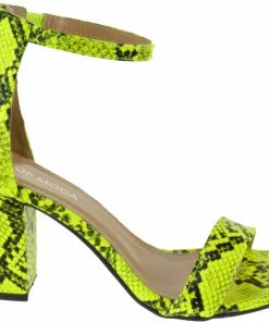 Top Guy Hannah-1 Women's Ankle Chunky Heeled Sandals