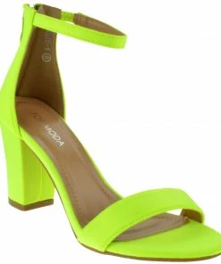 Top Guy Hannah-1 Women's Ankle Chunky Heeled Sandals