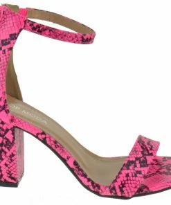 Top Guy Hannah-1 Women's Ankle Chunky Heeled Sandals