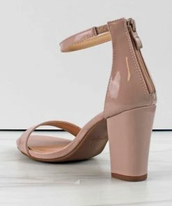 Top Guy Hannah-1 Women's Ankle Chunky Heeled Sandals