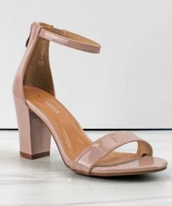 Top Guy Hannah-1 Women's Ankle Chunky Heeled Sandals