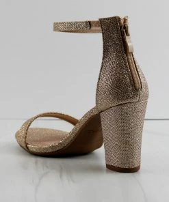 Top Guy Hannah-1 Women's Ankle Chunky Heeled Sandals