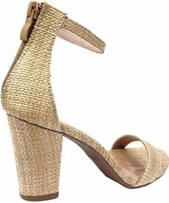 Top Guy Hannah-1 Women's Ankle Chunky Heeled Sandals