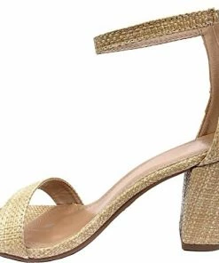 Top Guy Hannah-1 Women's Ankle Chunky Heeled Sandals