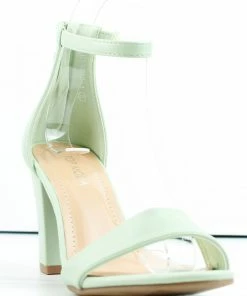 Top Guy Hannah-1 Women's Ankle Chunky Heeled Sandals