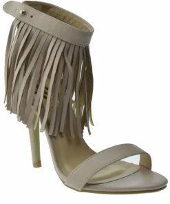 Adriana Hilda 67 Womens Stiletto Fringe High Heel Sandals