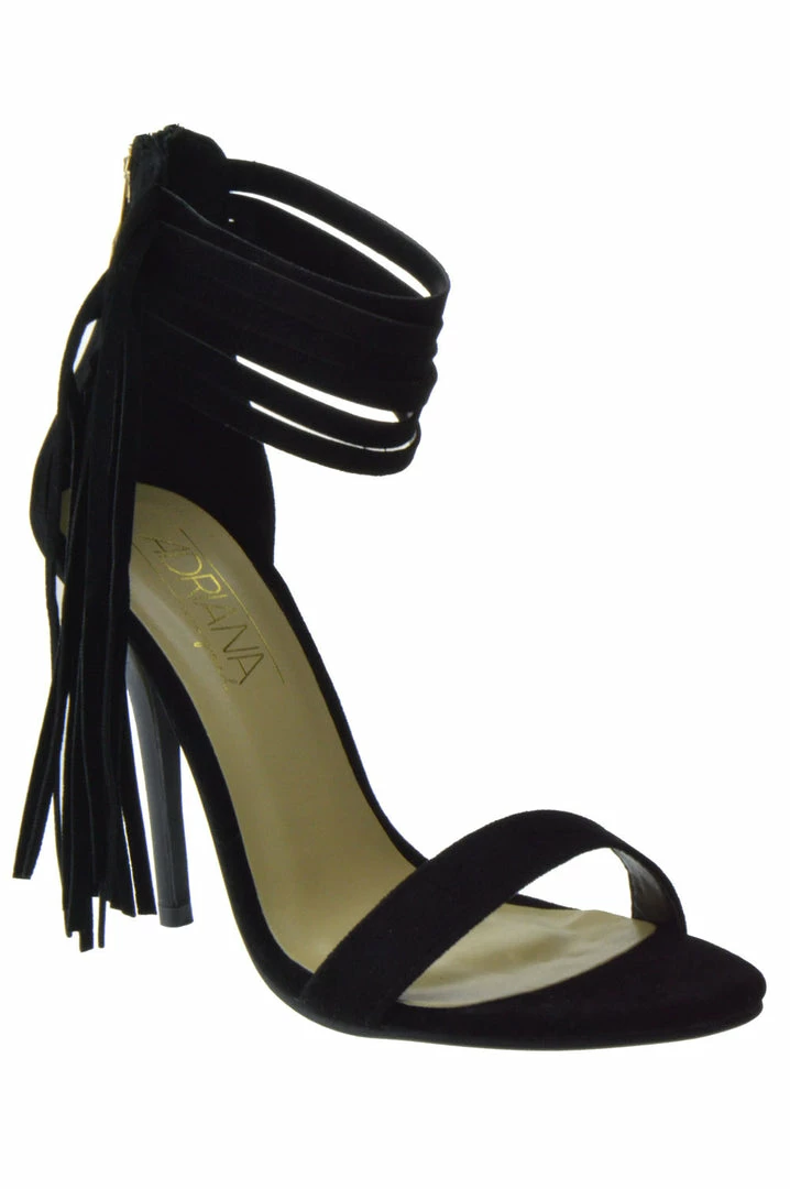 Adriana HILDA 75 Womens Fringe Open Toe High Heel Platform Women's 2 Adriana HILDA 75 Womens Fringe Open Toe High Heel Platform Women's