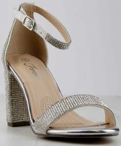 SHOE BARGAIN WAREHOUSE (WWW.SBWSHOES.COM) Hopeful 8 Women's Ultra Rhinestone Bling Chunky Heeled Pumps